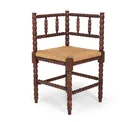  Preview image for DUTCH BOBBIN TURNED OAK & RUSH CORNER 