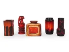  Preview image for GERMAN ART POTTERY CERAMIC VASE GROUPING 
