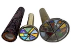  Preview image for 3 Vintage Stained Glass Kaleidoscopes - 