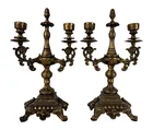  Preview image for Rococo Revival Brass 5-Arm Candelabras 