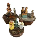  Preview image for Vintage ANRI Carved Wood Music Boxes 