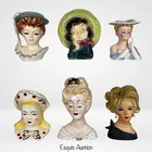  Preview image for Collection of Vintage Ceramic Lady Head 