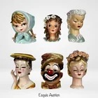  Preview image for Collection of Vintage Lady & Clown Head 