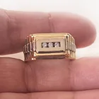  Preview image for 14K TWO TONE GOLD DIAMOND RING, SIZE 10 