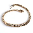  Preview image for 14K YELLOW GOLD DIAMOND AND EMERALD MESH 