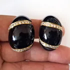  Preview image for 18K YELLOW GOLD DIAMOND BLACK ONYX JUMBO 