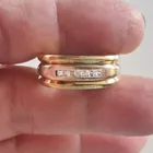  Preview image for 14K TWO TONE GOLD PRINCESS CUT DIAMOND 