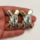  Preview image for GOLD PLATED STERLING SILVER X SHAPE 