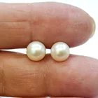  Preview image for PAIR OF 7.5 MM SOUTH SEA WHITE COLOR 