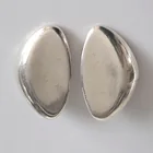  Preview image for STERLING SILVER PUFFY BIG EAR CLIPS, 
