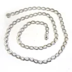  Preview image for STERLING SILVER LEAF SHAPE LINKS CHAIN 