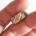  Preview image for 14K WHITE GOLD DIAMONDS ON YELLOW PLATE 