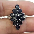  Preview image for STERLING SILVER OVAL FACETED BLUE 