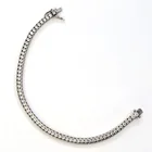  Preview image for STERLING SILVER WHITE CZS TENNIS 