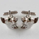  Preview image for BOXER HEAD HAND MADE CUFFLINKS STERLING 