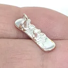  Preview image for STERLING SILVER SNOWBOARD CHARM PENDANT 