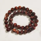  Preview image for 10 MM RED TIGER EYE ROUND BEAD STRAND, 
