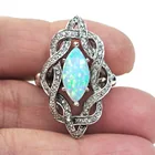  Preview image for STERLING SILVER CLEAR CZ AND MARQUISE 