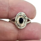  Preview image for VINTAGE STERLING SILVER BLACK ONLY OVAL 