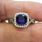  Preview image for STERLING SILVER CUSHION CUT LAB CREATED 