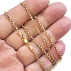 Preview image for 14K YELLOW GOLD BOX CHAIN, 24.5" 