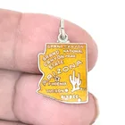  Preview image for VINTAGE STERLING SILVER YELLOW ENAMEL 