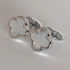  Preview image for STAINLESS STEEL 4 LEAVES FLOWER WHITE 