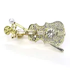  Preview image for GOLD TONE FRAME WHITE RHINESTONES FAUX 