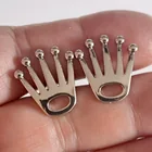  Preview image for SILVER TONE FIVE PRONG CROWN SHAPE 