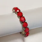 Preview image for VINTAGE SILVER TONE RED FACETED 