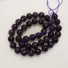  Preview image for 10 MM ROUND SHAPE FACETED AMETHYST BEADS 