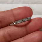  Preview image for SILVER TONE CLEAR RHINESTONES TEXTURED 