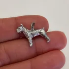  Preview image for SILVER PLATED SCHNAUZER PUPPY DOG CHARM 