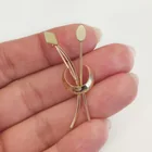  Preview image for GOLD TONE SIMPLE FLOWERS BROOCH 
