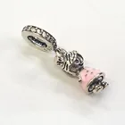  Preview image for STERLING SILVER WHITE CZ ENAMEL GIRL 