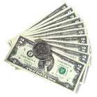  Preview image for SILVER TONE MONEY CLIP WITH 10 $2 BILLS. 