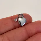  Preview image for SILVER PLATED HEART AND KEY CHARM 