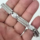  Preview image for SILVER ROUND WHITE CZ BRACELET WITH 