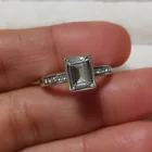  Preview image for SILVER TONE RECTANGULAR SHAPE CLEAR 