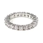  Preview image for SILVER TONE ETERNITY RING BAND WITH 