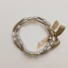  Preview image for SET OF 2 GOLD TONE BEADS AND FAUX PEARLS 