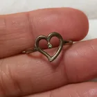  Preview image for VINTAGE SILVER TONE CLEAR CRYSTAL HEART 