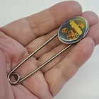  Preview image for VINTAGE SILVER TONE BABY DIAPER SAFETY 