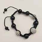  Preview image for HEAVY ROUND BEADS WITH WHITE RHINESTONES 