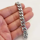  Preview image for 10 MM ST STEEL SILVER TONE CUBAN LINK 