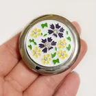  Preview image for SILVER TONE YELLOW BLACK WHITE FLOWER 