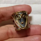  Preview image for VINTAGE SILVER TONE AND GOLD TONE WIDE 
