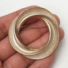  Preview image for VINTAGE GOLD TONE TEXTURED ROUND FLOWER 