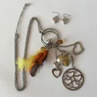  Preview image for SILVER TONE HEART AND YELLOW ORANGE 