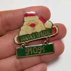  Preview image for VINTAGE GOLD TONE RED WHITE AND GREEN 